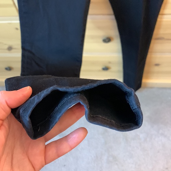 Ed Hardy Black Silver Embroidered Logo Y2k Jeans Size 29 Skinny - Picture 7 of 9